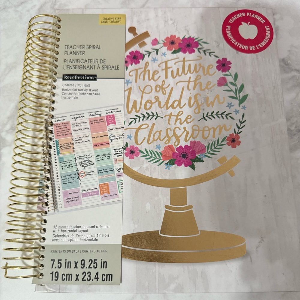 🍎RECOLLECTION: TEACHER SPIRAL PLANNER 🍎